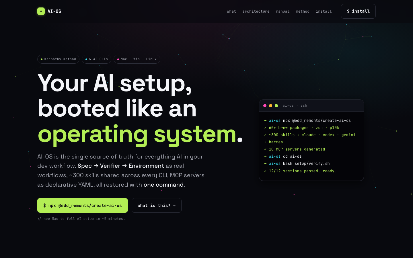 AI-OS interface
